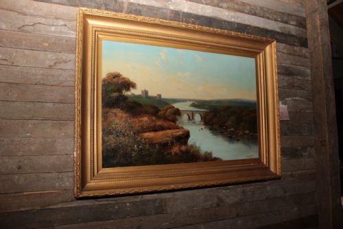RICHMOND CASTLE OIL PAINTING T WATTS - ADDITIONAL PHOTO 13