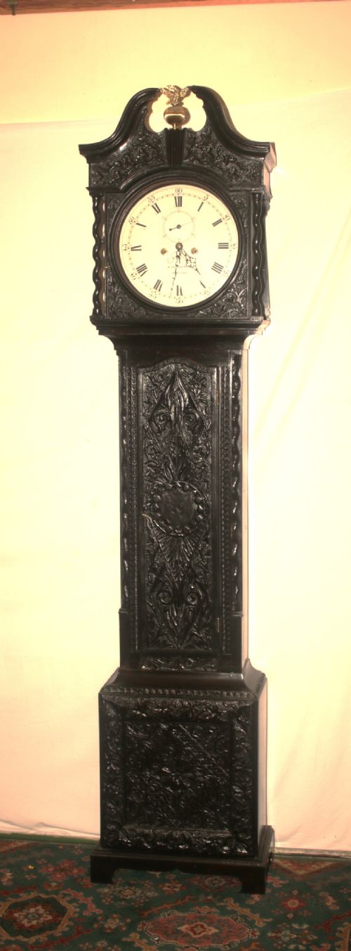 Oak Grandfather Clock.