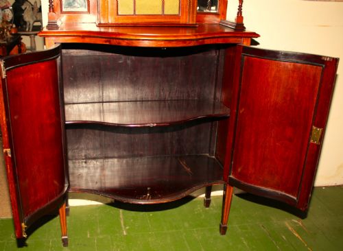 INLAID MAHOGANY DISPLAY CABINET - ADDITIONAL PHOTO 4