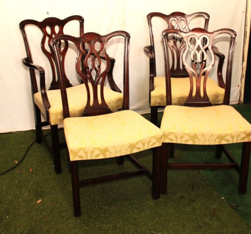 4 Chippendale Style Chairs.