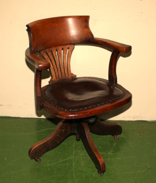 Oak Desk Chair.