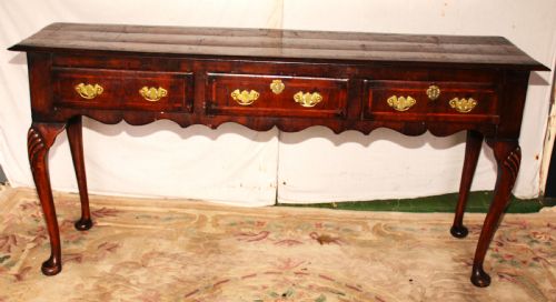 A Rare Period Walnut Dresser Base.