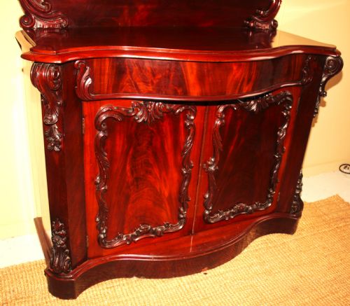 VICTORIAN MAHOGANY 2 DOOR SIDEBOARD - ADDITIONAL PHOTO 2