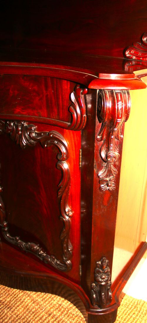 VICTORIAN MAHOGANY 2 DOOR SIDEBOARD - ADDITIONAL PHOTO 6