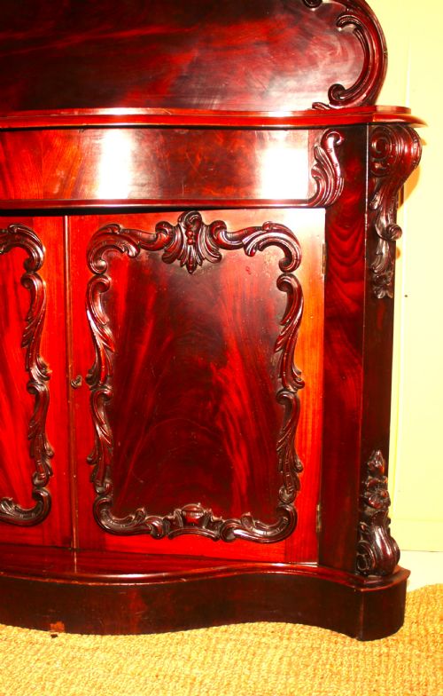 VICTORIAN MAHOGANY 2 DOOR SIDEBOARD - ADDITIONAL PHOTO 8