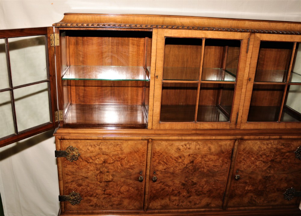 Walnut display cabinet. View VI