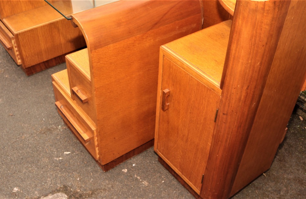 1930 deco bed and dresser. View X