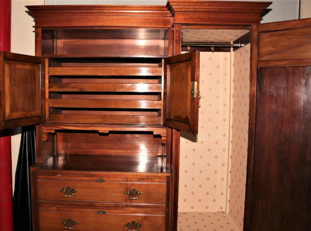 Walnut wardrobe. View IV