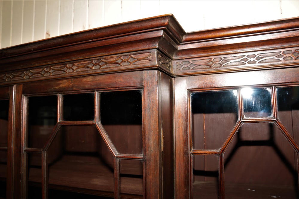 Breakfront mahogany bookcase. View VIII