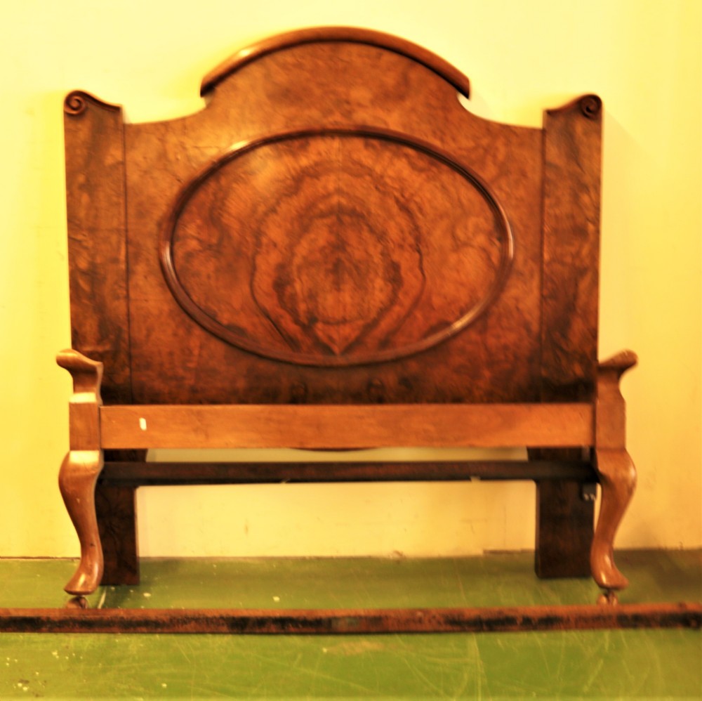 Victorian walnut bed.
