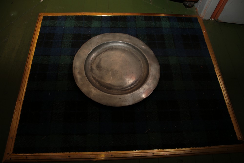 Large pewter plate circa 1800. View III