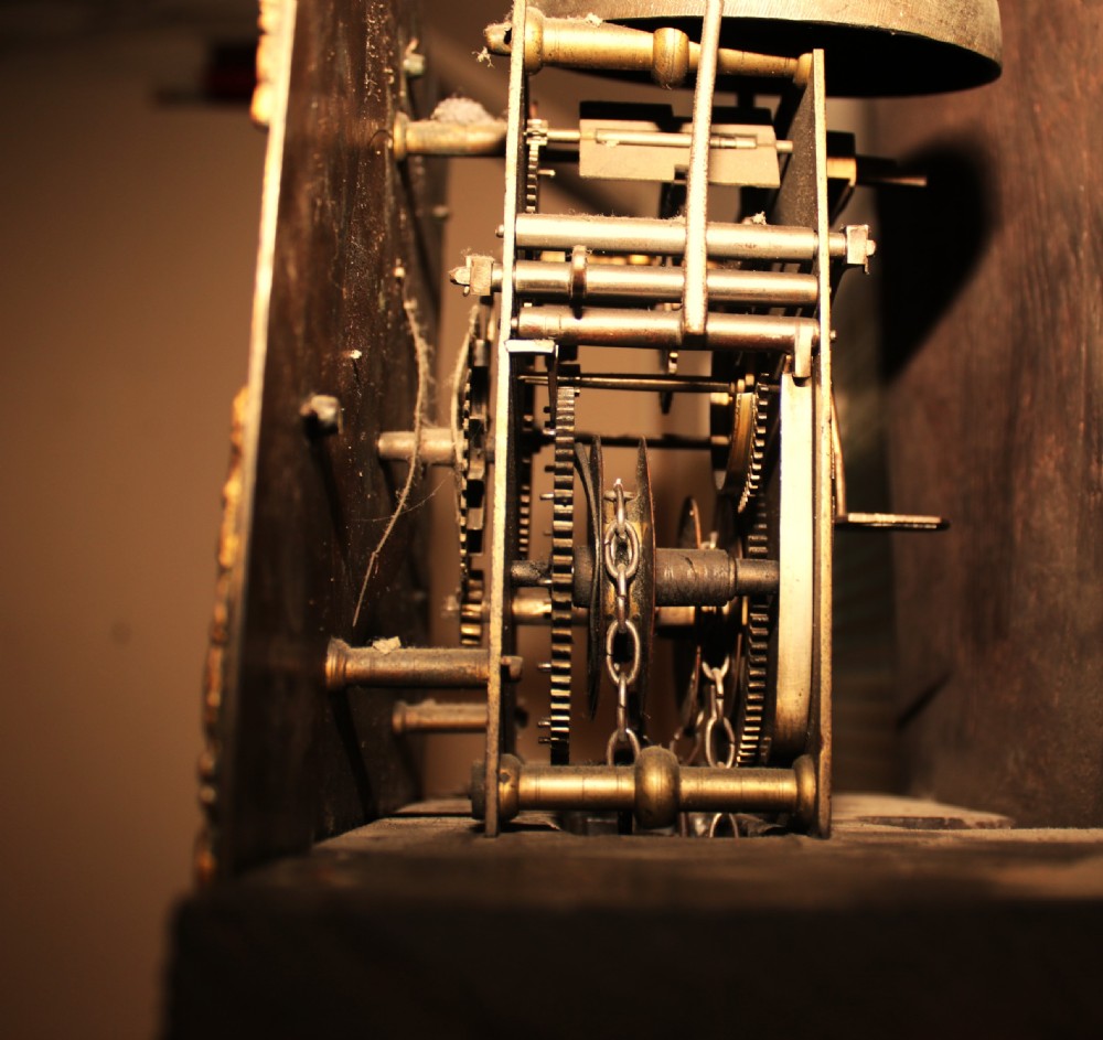 period oak grandfather clock View VIII