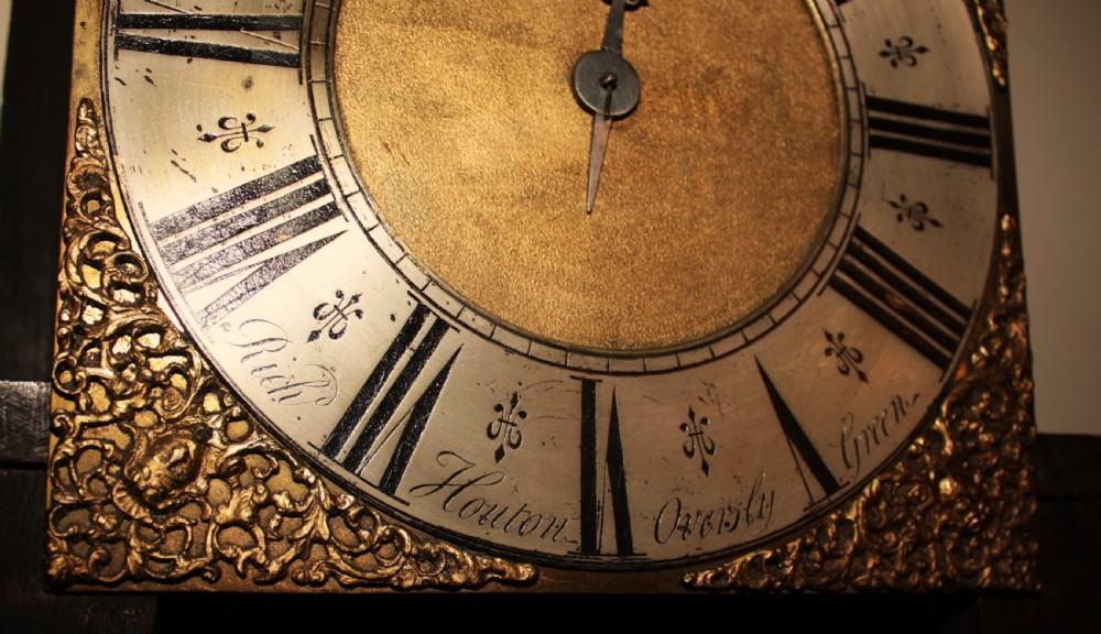 period oak grandfather clock View XII