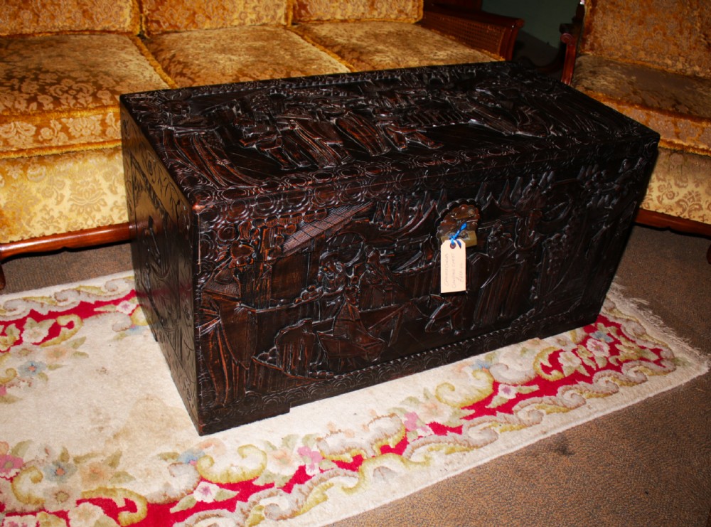 Chinese carved box.