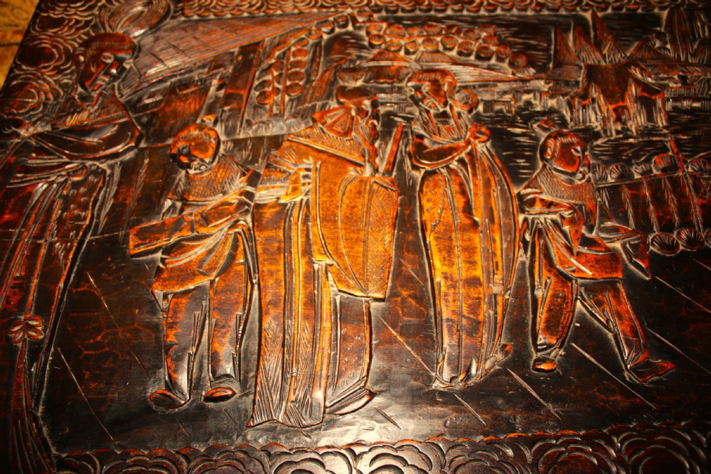 Chinese carved box. View IX