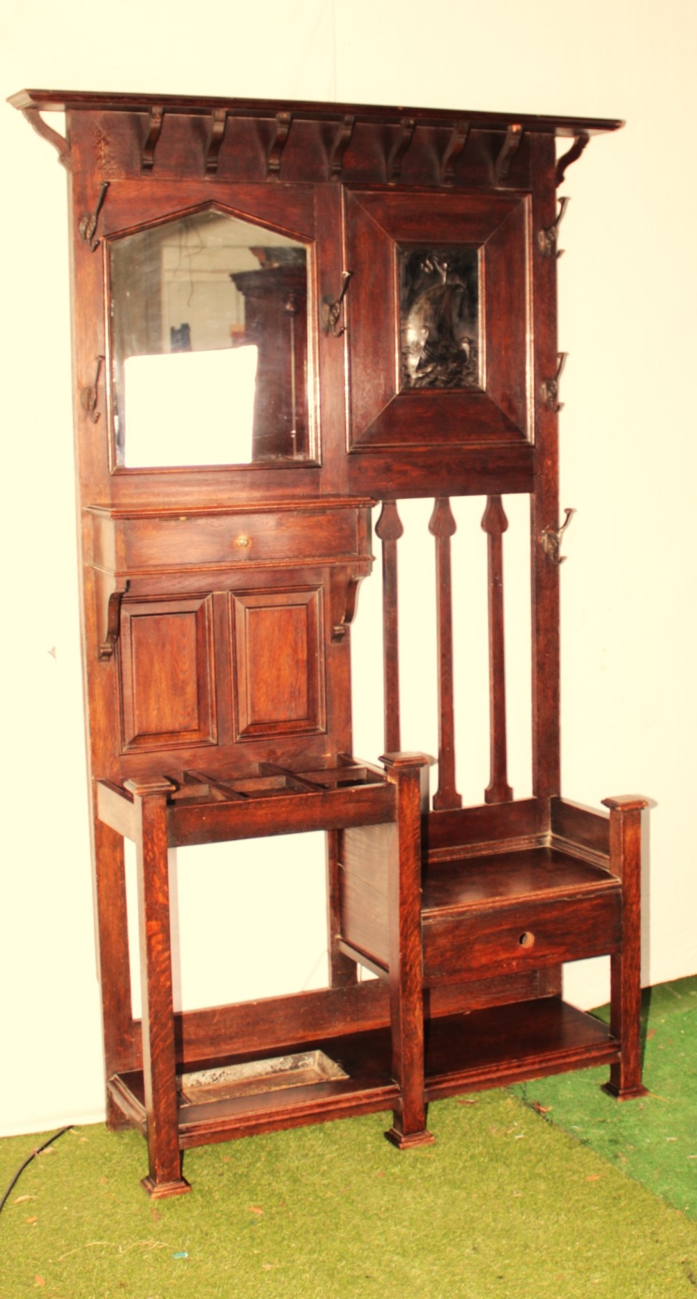 Arts and crafts hall stand