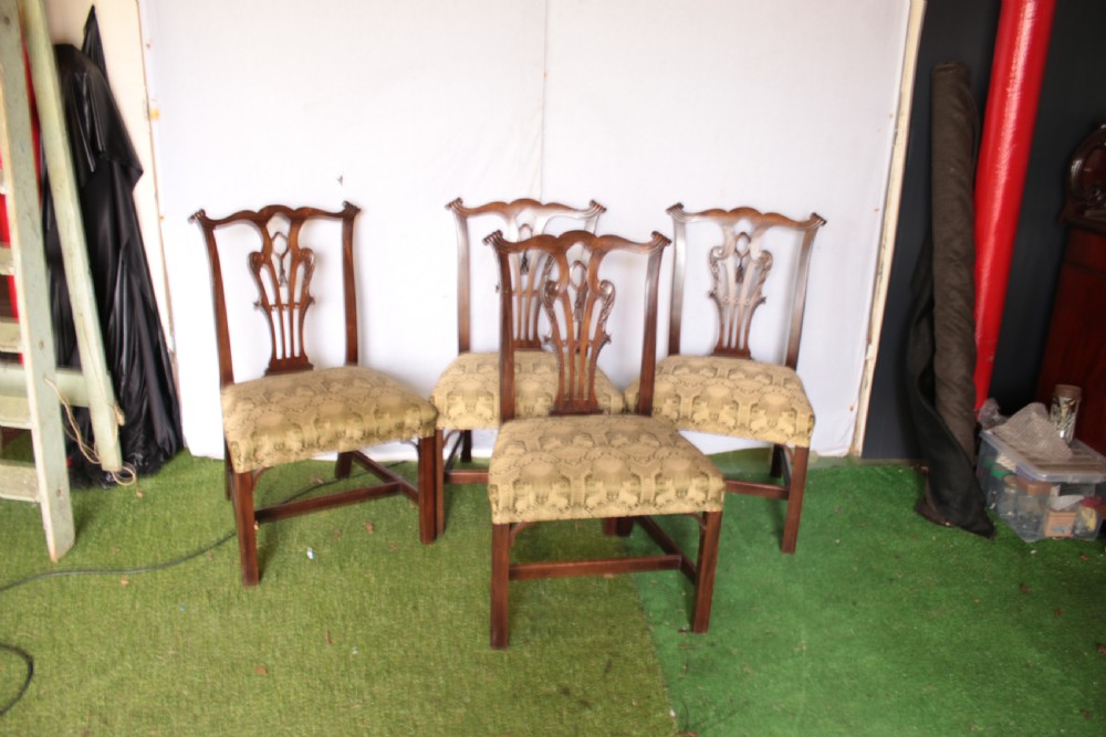 4 Chippendale style chairs. View II