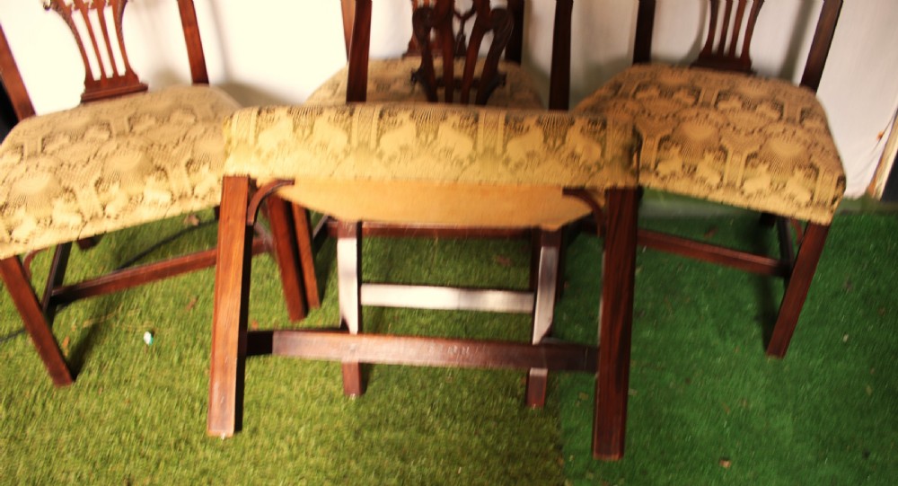 4 Chippendale style chairs. View V