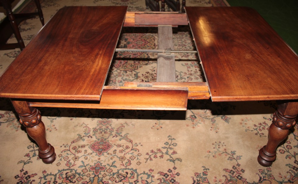 Victorian mahogany dining table. View III