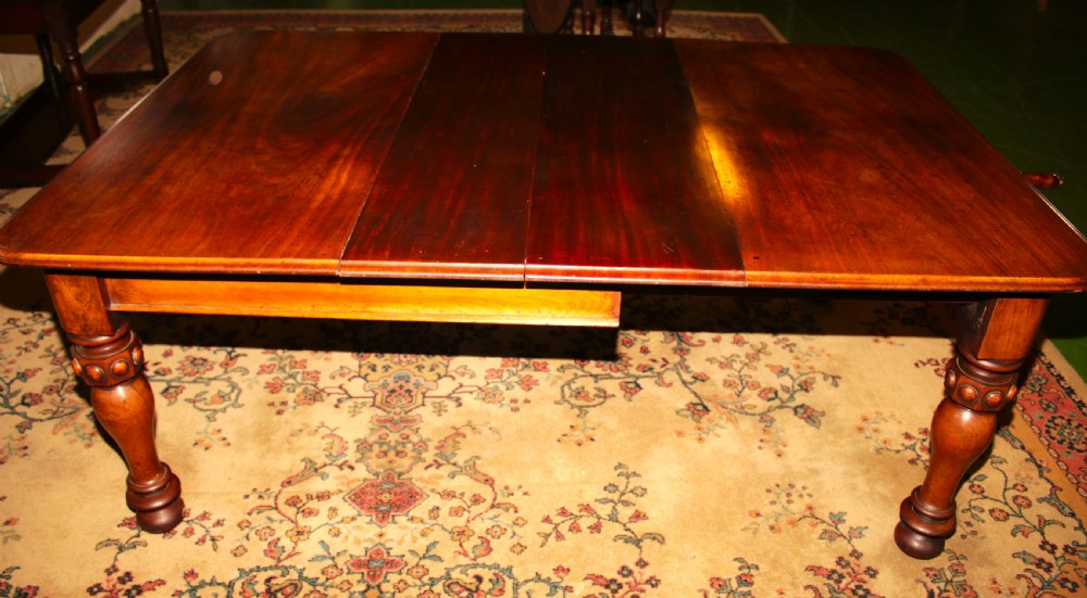 Victorian mahogany dining table. View V