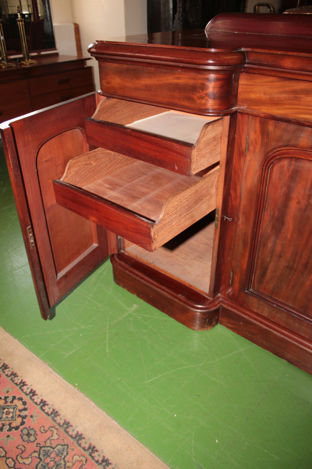 Victorian 4 door side cabinet. View V