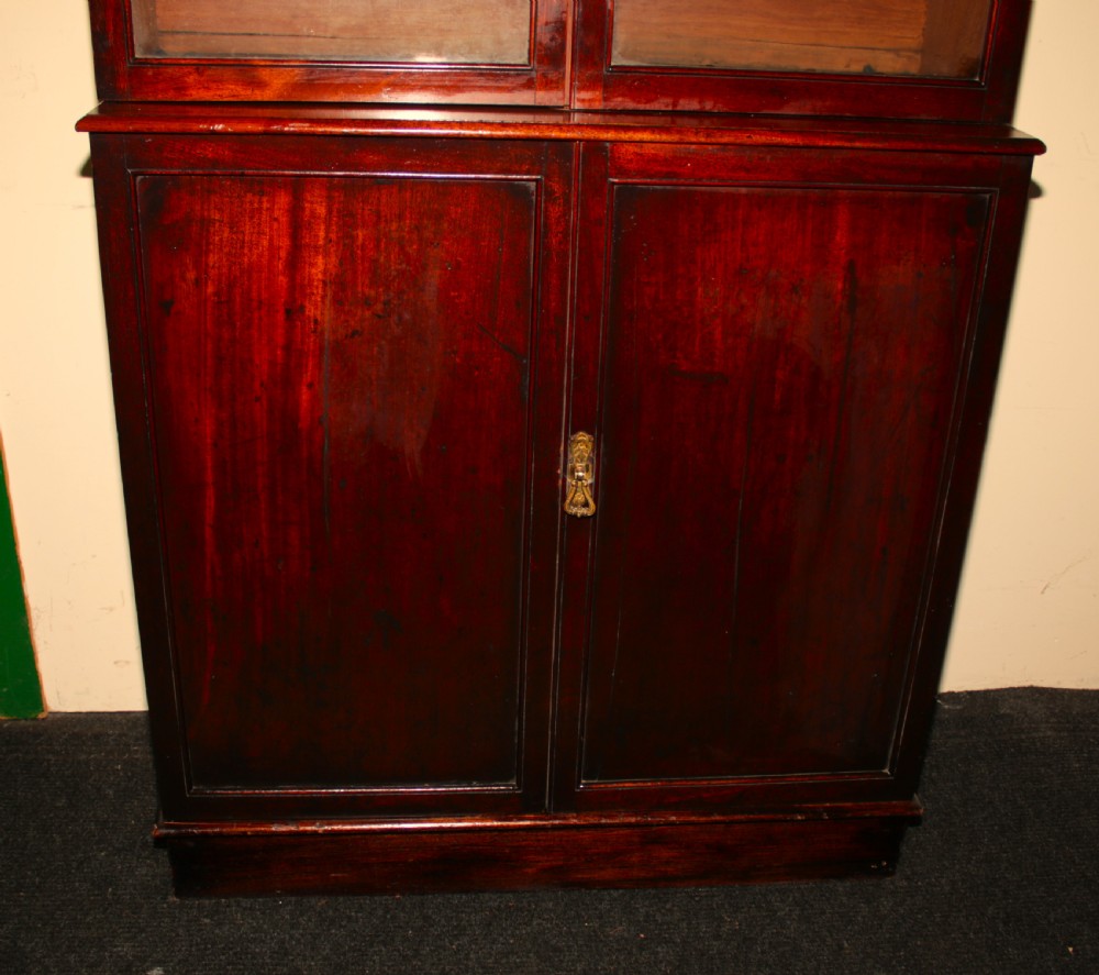 Georgian mahogany bookcase (small) View III