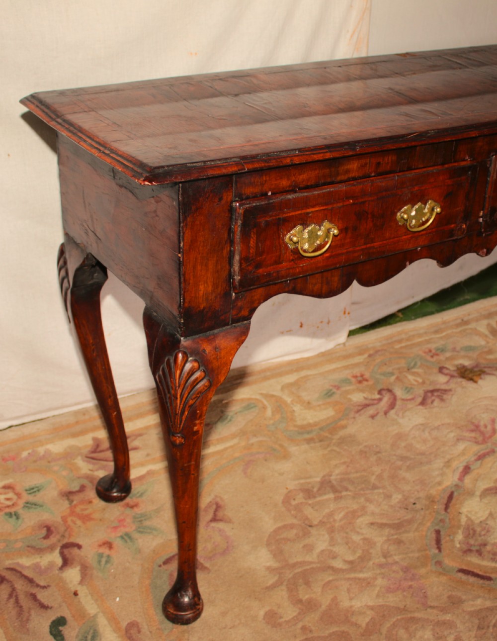 A rare period walnut dresser base. View V