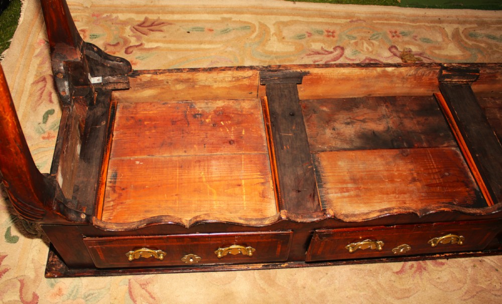 A rare period walnut dresser base. View IX