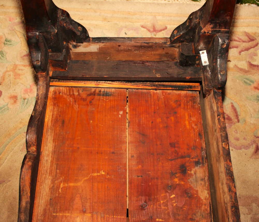 A rare period walnut dresser base. View X