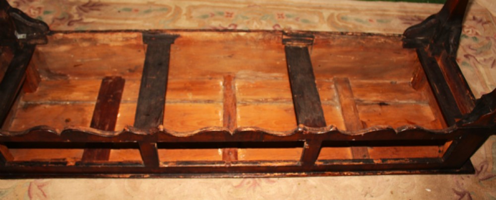 A rare period walnut dresser base. View XI