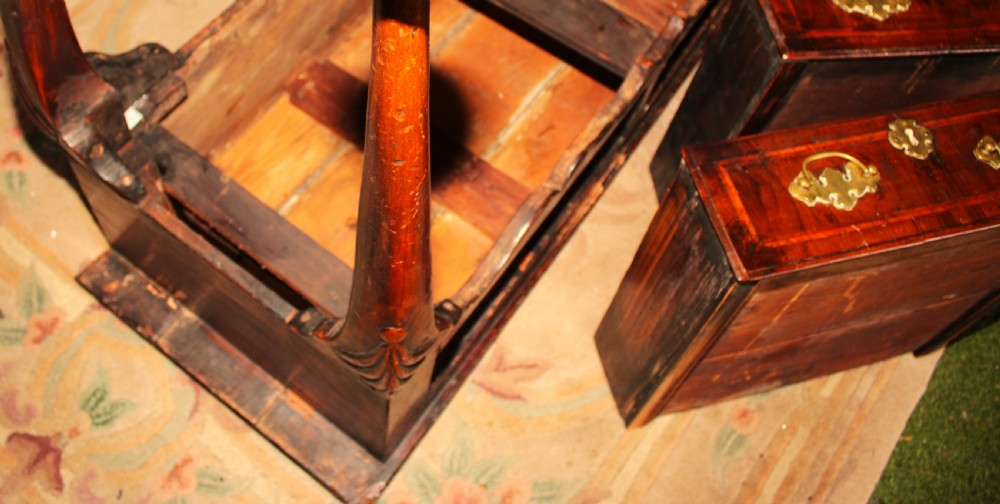 A rare period walnut dresser base. View XIII