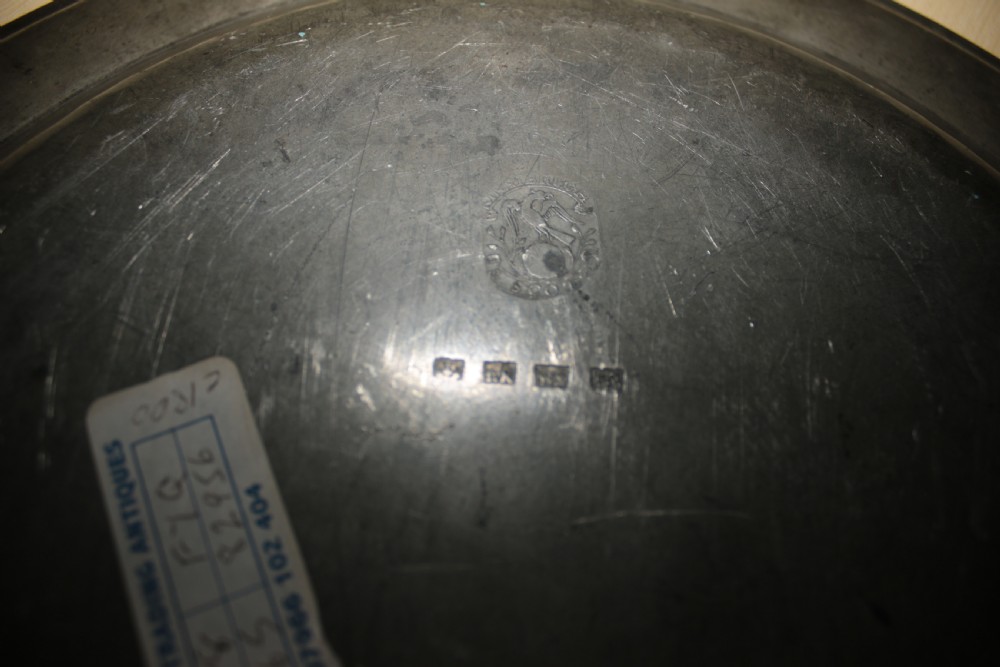 large pair pewter plates 18th century. View IV