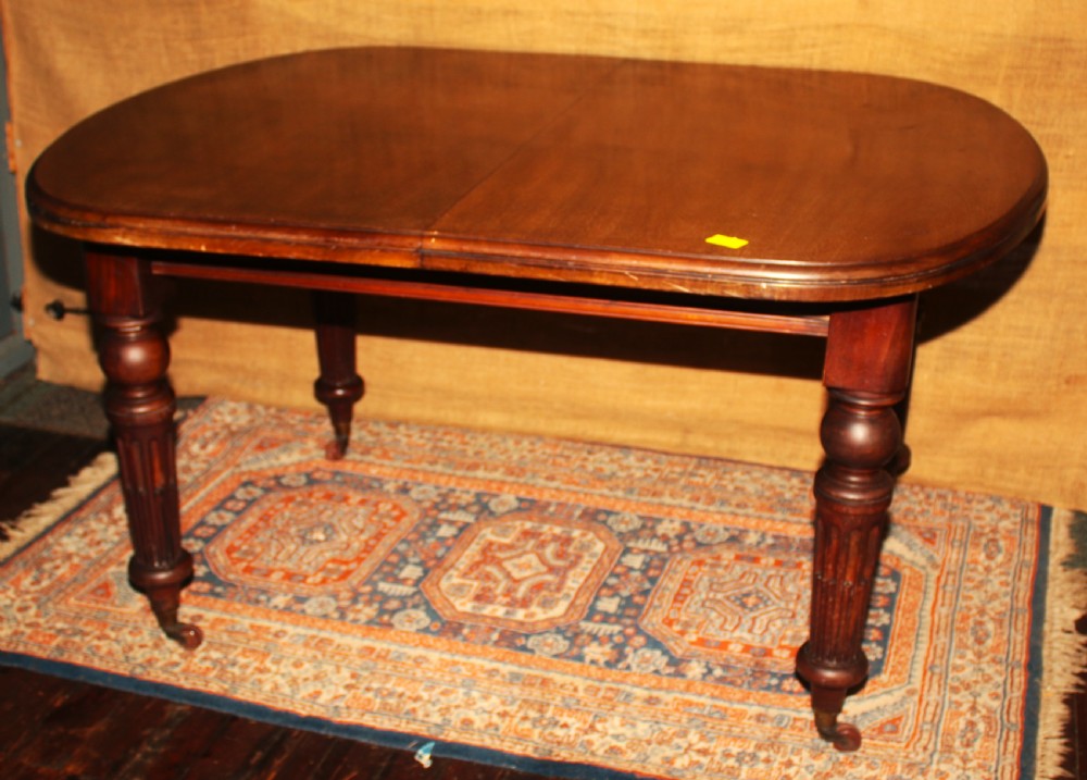 Victorian mahogany dining table.seats 8. View II