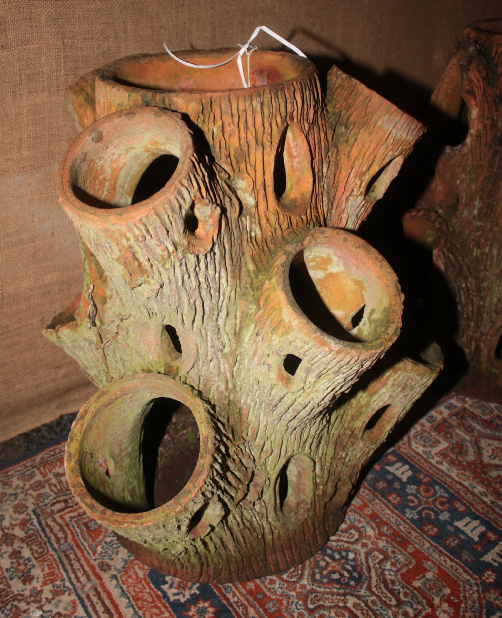 2 Victorian strawberry garden pots. View III