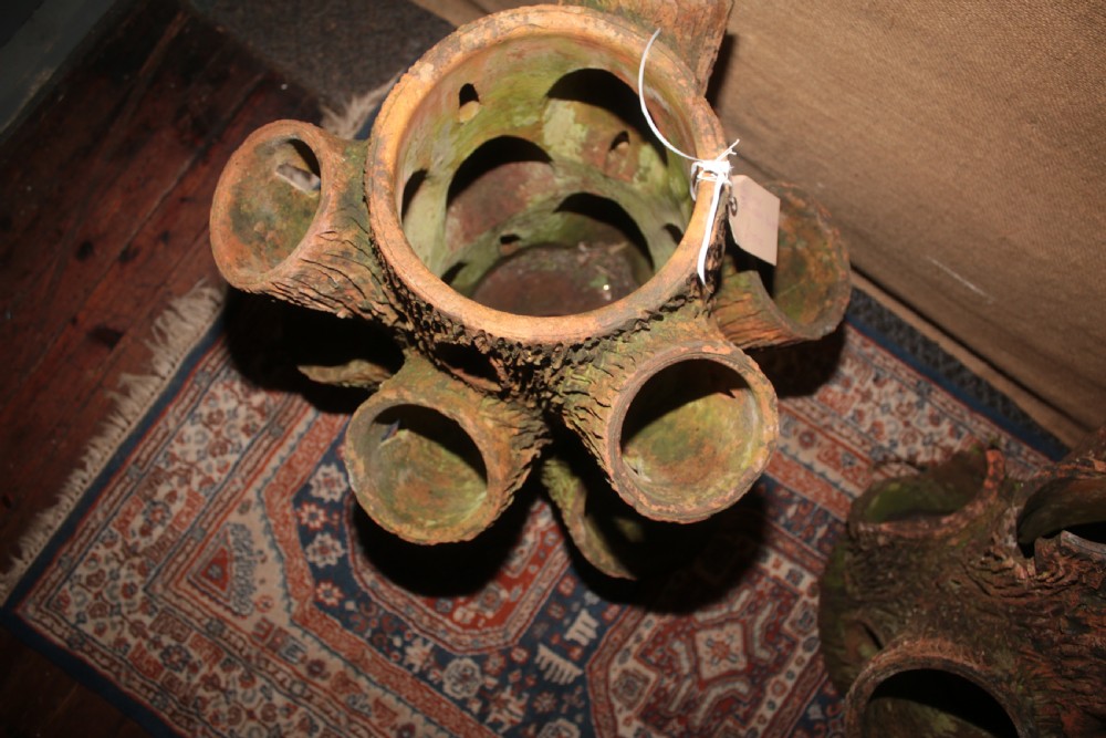 2 Victorian strawberry garden pots. View VI
