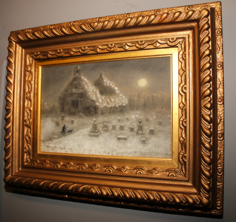 A good quality pair of water colours, winter times. View IV