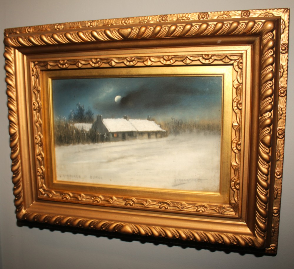 A good quality pair of water colours, winter times. View V