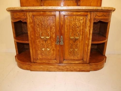 fig 1. A Satinwood Late Victorian Credenza