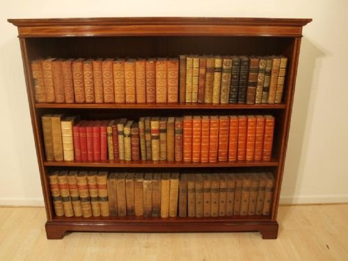 A Mahogany Edwardian Period Open Bookcase