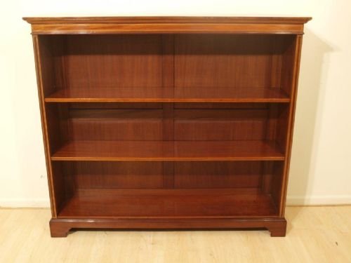 fig 1. A Mahogany Edwardian Period Open Bookcase