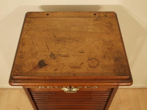 fig 1. A Mahogany Edwardian Period Antique Filing Cabinet