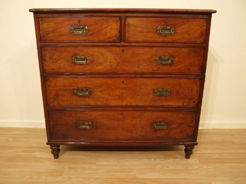 A Good Mahogany William IV Period Campaign Chest