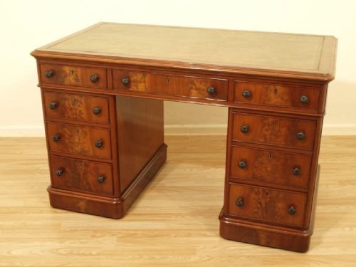 A Superb Quality Mahogany Victorian Pedestal Desk