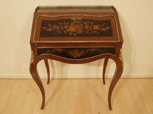 A French Kingwood & Marquetry Bureau De Dame