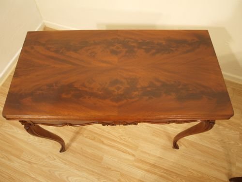 fig 1. A Pair Of Mahogany 19th Century Fold Over Card Tables