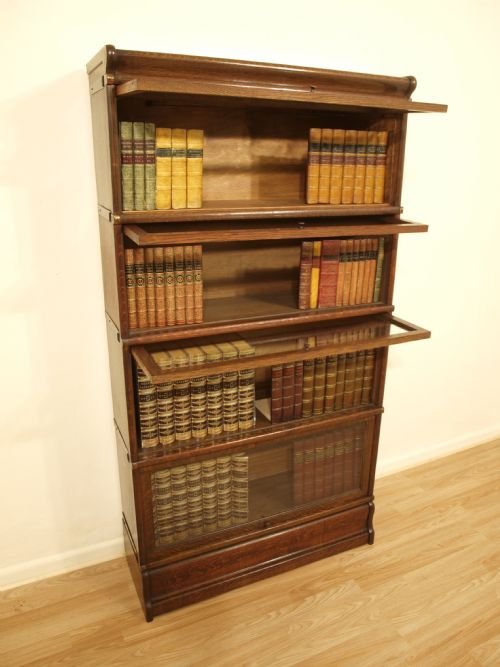 fig 1. A Globe Wernicke Oak Stacking Bookcase
