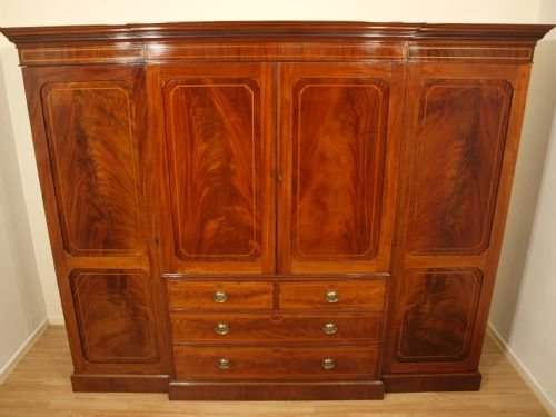A Mahogany George III Style Gentleman's Wardrobe