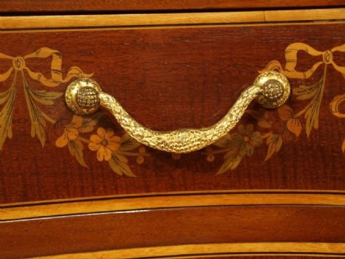 fig 3. A Stunning Victorian Period Mahogany Inlaid Display Cabinet By Edwards & Roberts