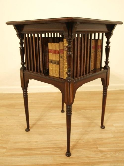 fig 1. A Beautiful Rosewood Victorian Inlaid Book Table