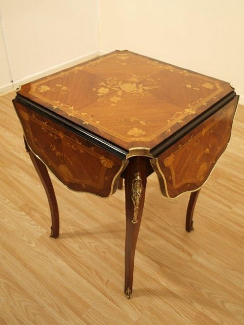 A Rosewood & Marquetry French Occasional Table